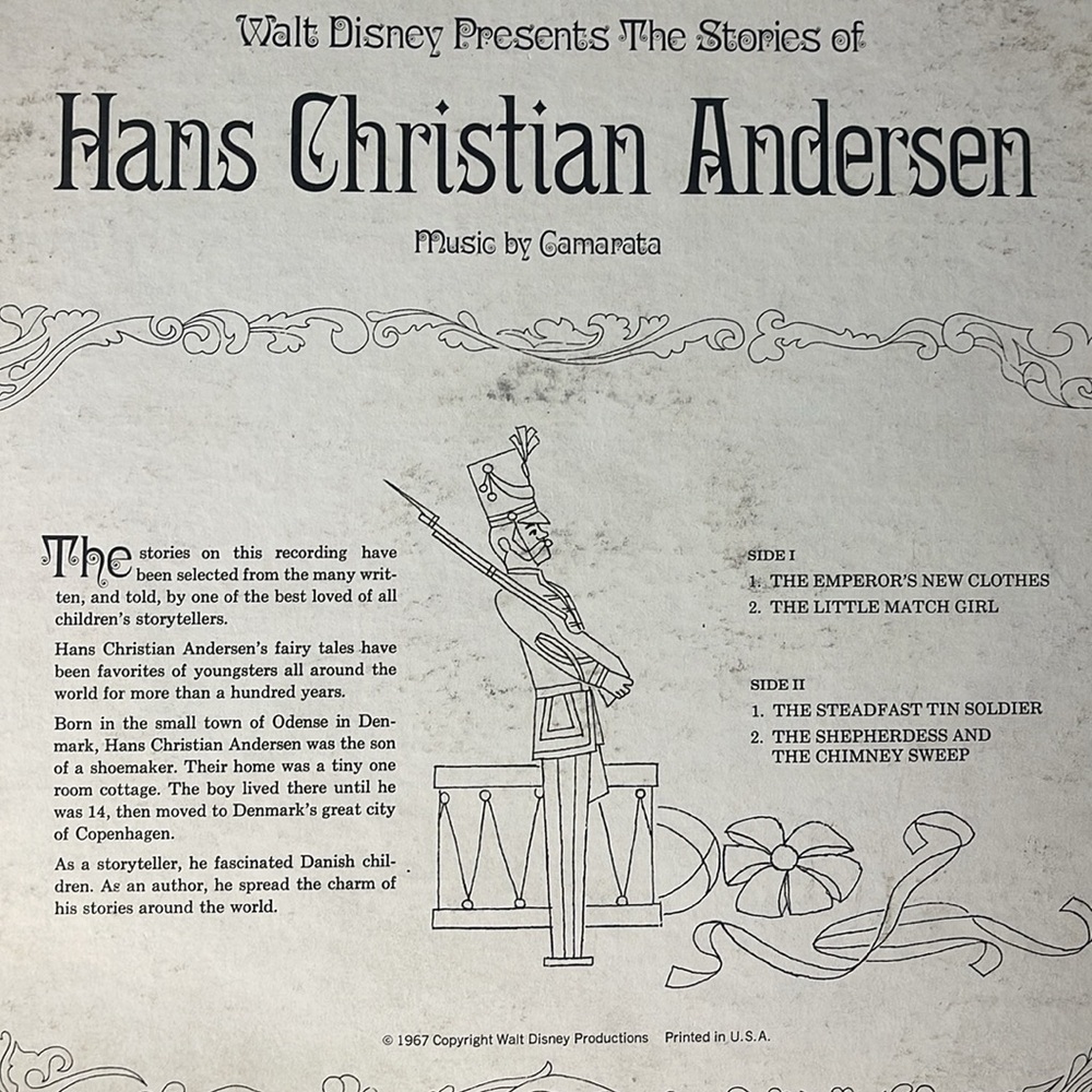 Walt Disney Presents The Stories Of Hans Christian Andersen 1967 Stereo LP - Picture 3 of 16